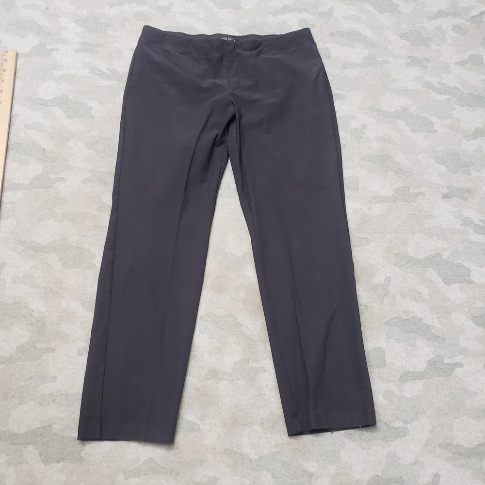 Eileen Fisher Pants Womens Petite Small Gray Ankle Stretch Slim Leg Pull On